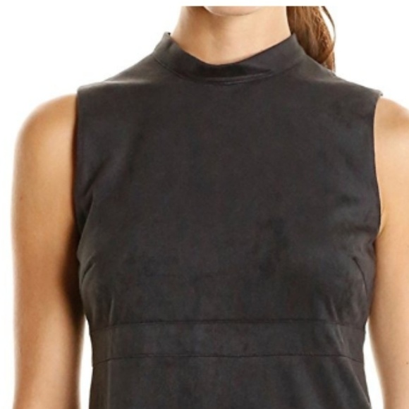 Jessica Simpson Faux Suede Mini Cocktail Dress Sleeveless - Picture 3 of 7